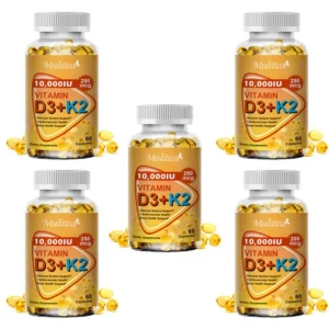 Mulittea Vitamin D3+K2 Capsules Help Regulate Calcium